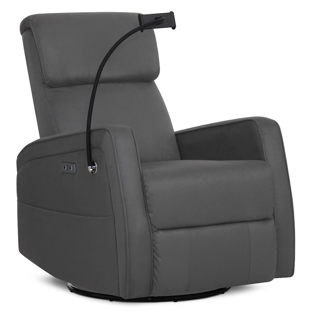 Evolur Maverick Power Recline Glider with Phone or Tablet Holder. Picture 4