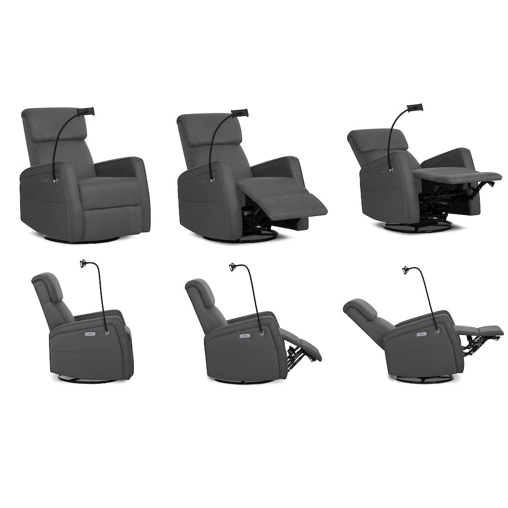 Evolur Maverick Power Recline Glider with Phone or Tablet Holder. Picture 2