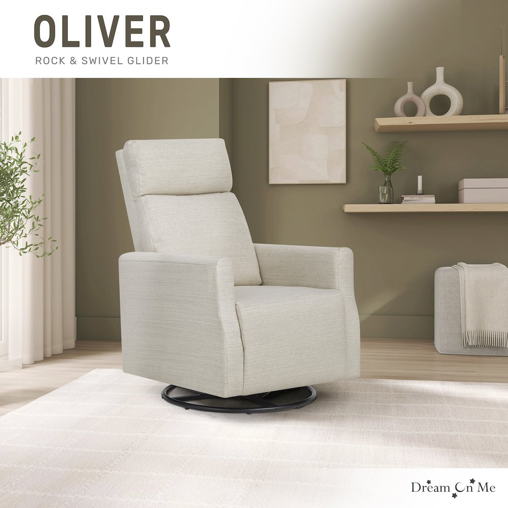 Dream On Me Oliver Swivel Glider. Picture 2