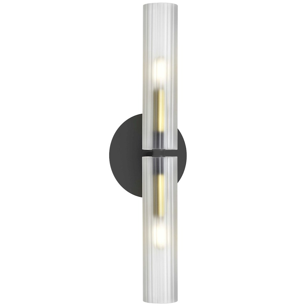 2LT Incandescent Wall Sconce, MB & AGB, FR Glass. Picture 1