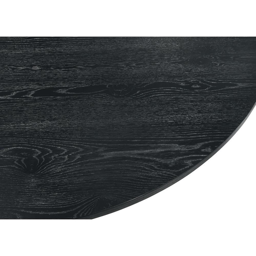 Jasper Ebony Black 59" Wide Contemporary Round Dining Table. Picture 2