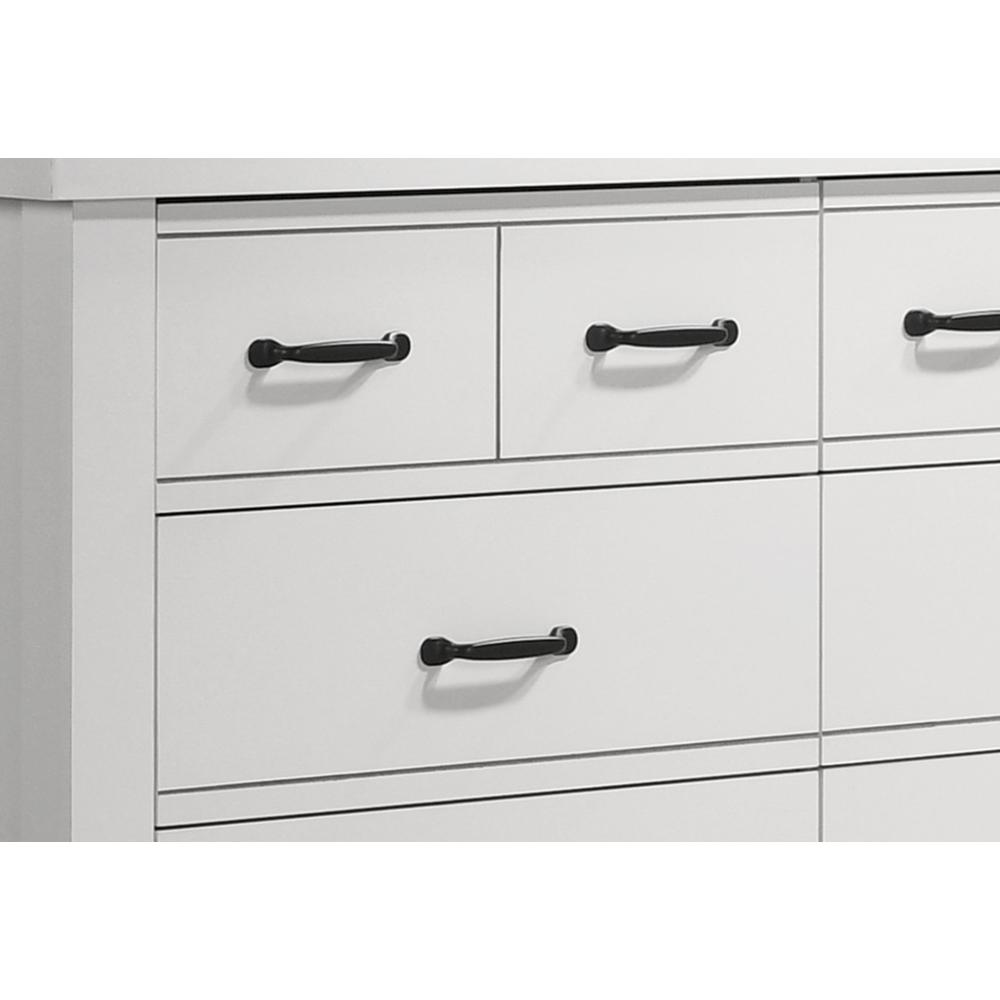 Cassini White 6-Drawer Dresser. Picture 2