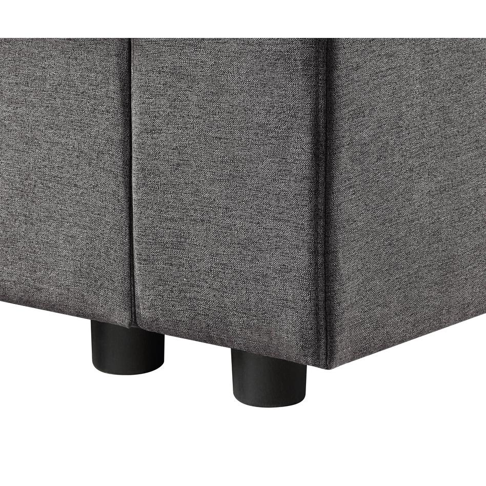 Waylon Gray Linen 4-Seater Sofa with Pockets. Picture 2