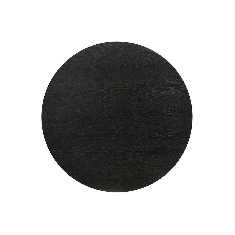 Grantham Black 22"W Round End Table with Pedestal Base. Picture 5