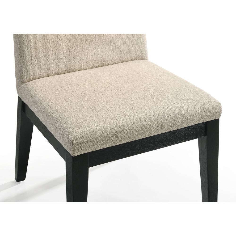 Jasper Set of 2 Beige Contemporary Fabric Dining Chair. Picture 7