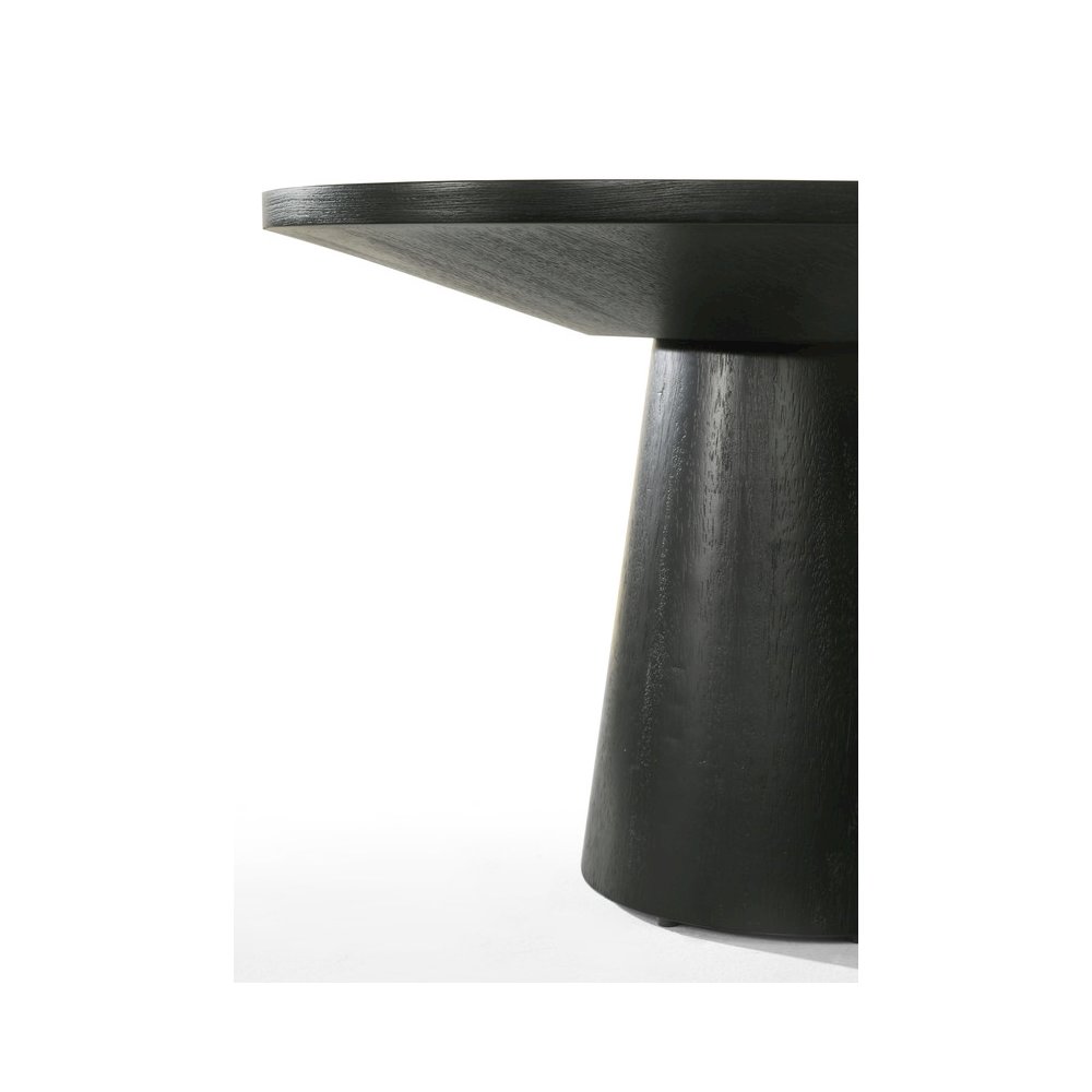 Jasper Ebony Black 22" Round End Table. Picture 3