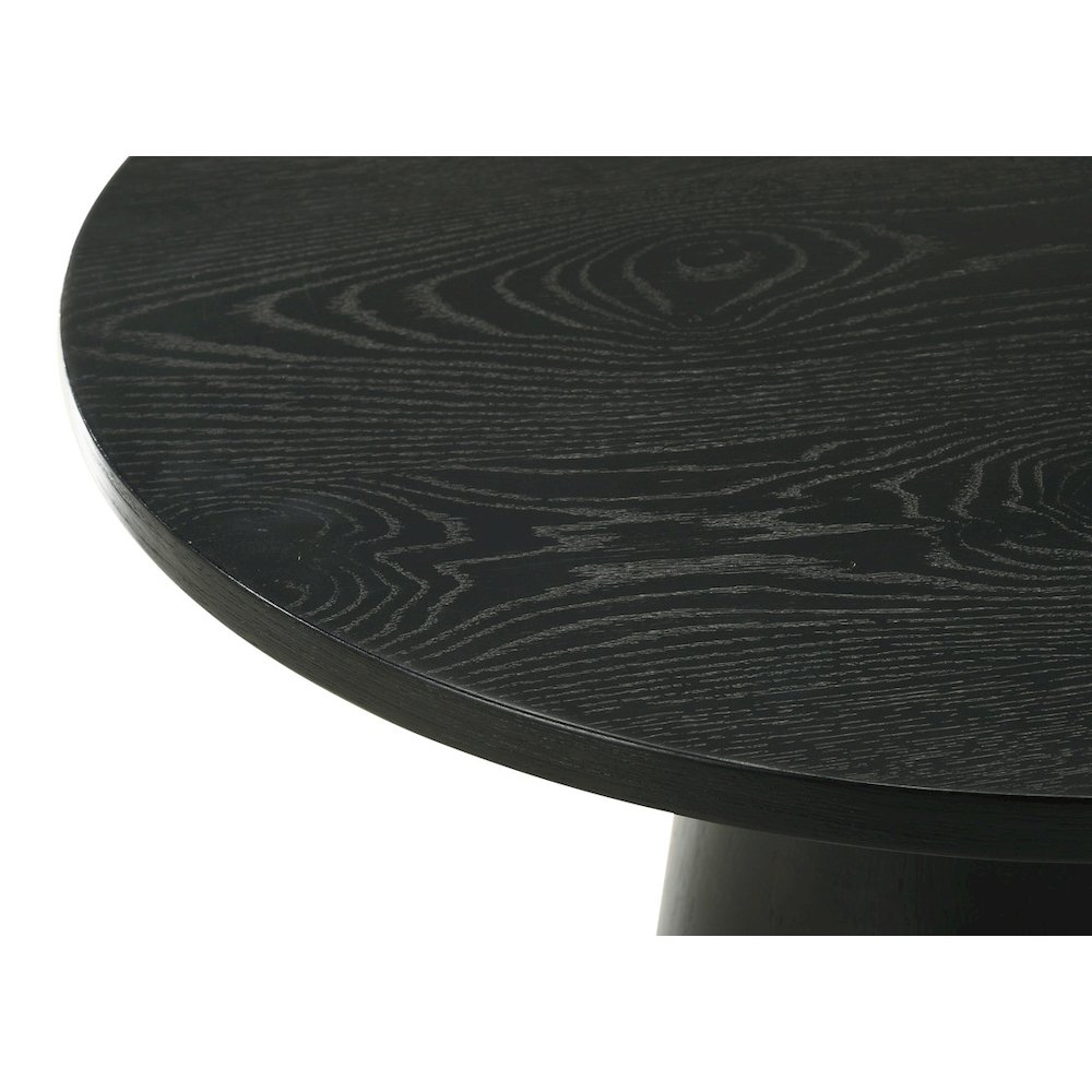 Jasper Ebony Black 22" Round End Table. Picture 4
