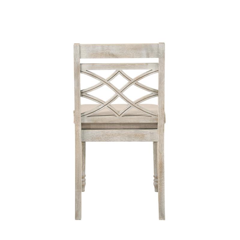 Havanna Set of 2 Off White 19" Wide Contemporary Fabric Chair with Cushion. Picture 8