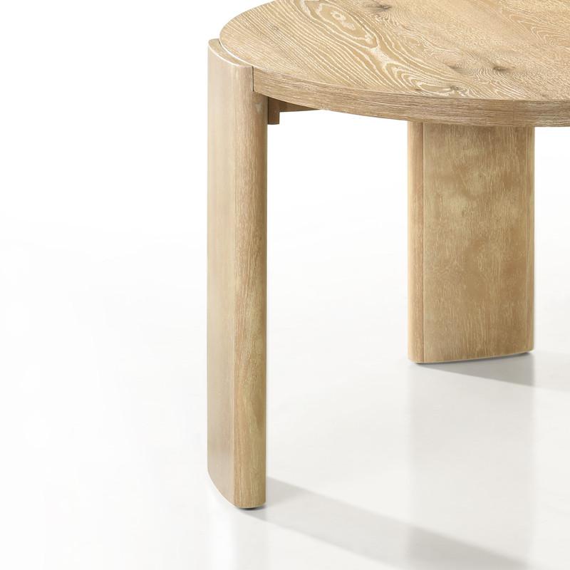 Bowen Oak Finish 47" Round Dining Table. Picture 5