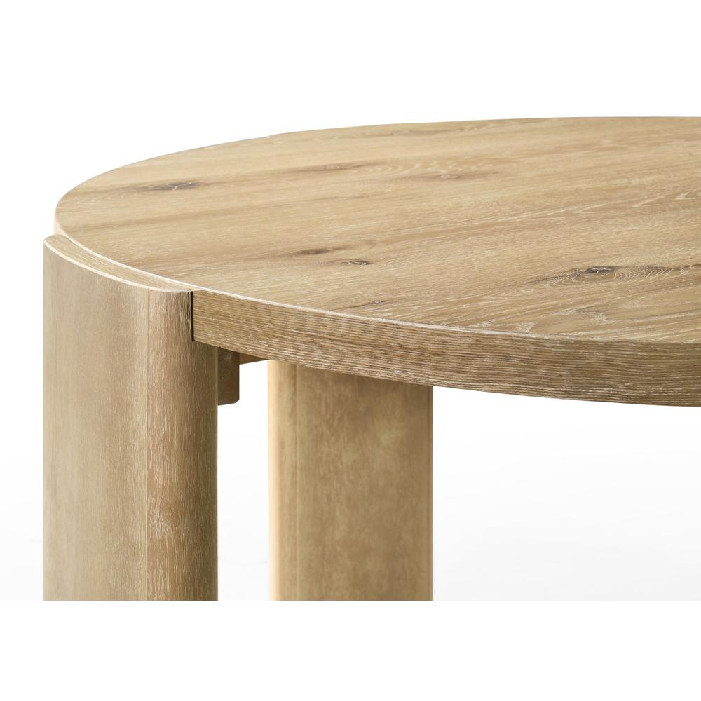 Bowen Oak Finish 47" Round Dining Table. Picture 2