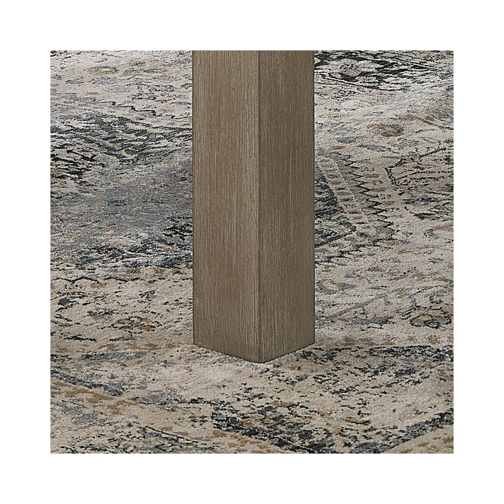 Tabitha 66"W Rectangular White Faux Marble Top Dining Table in Light Oak Finish. Picture 4