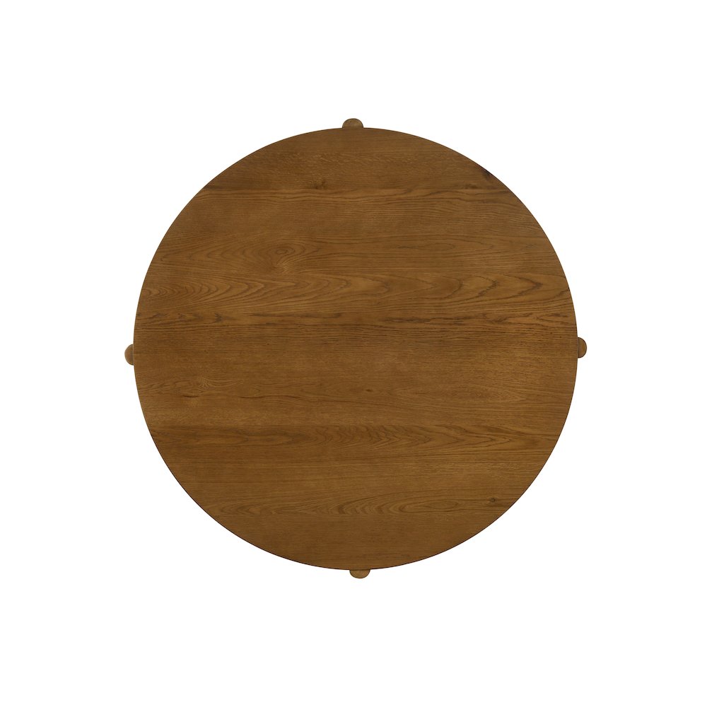 Andrew 5-Piece Round Dining Set with 47-inch Walnut Finish Table and 4 Chairs. Picture 4