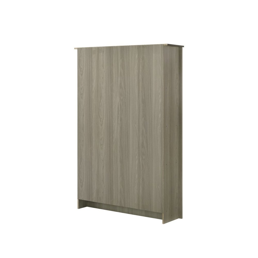 Nyla 47"W Gray Oak Bookcase Shelf with Cabinet Doors. Picture 5