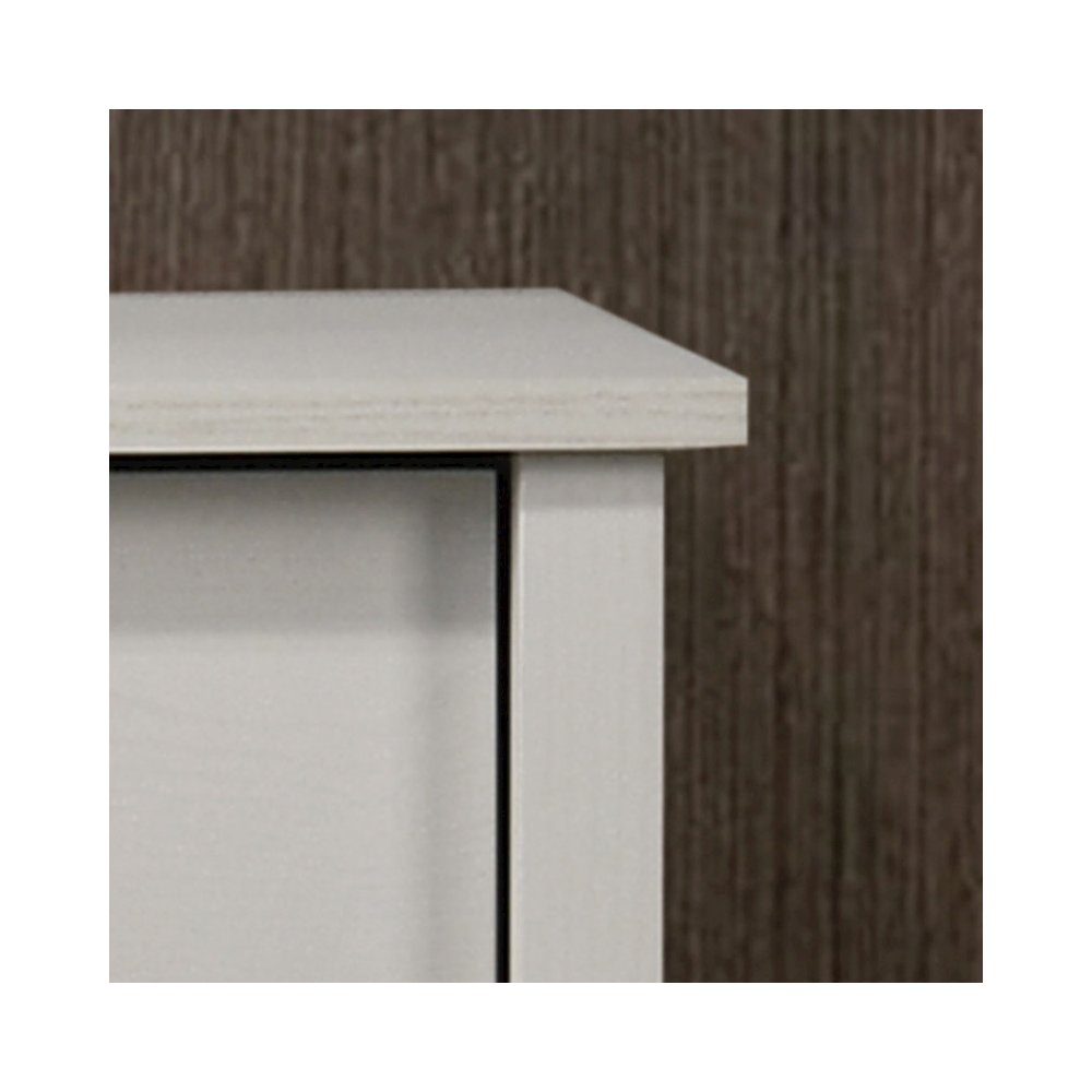 Celeste 57"W White 6-Drawer Dresser with Silver Handles. Picture 3