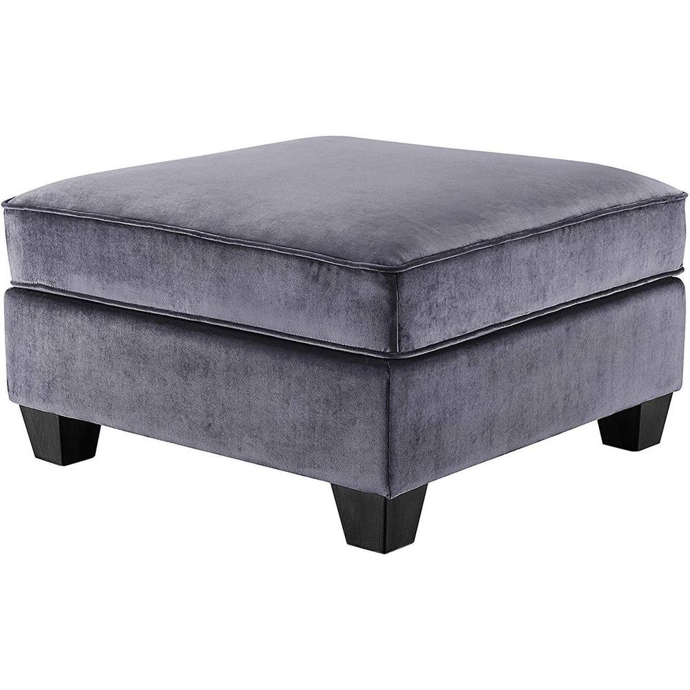 Simona Gray Velvet 8Pc Modular Sectional Sofa. Picture 3