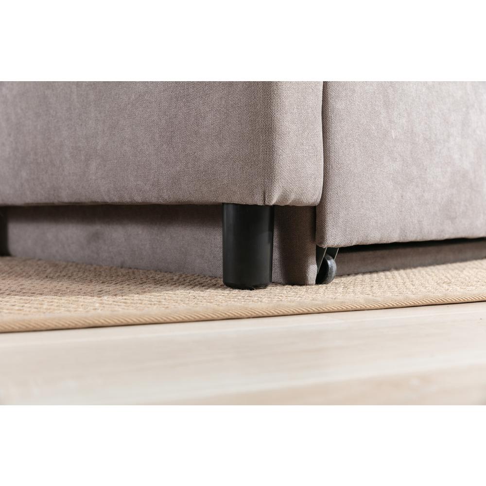 Hannah Gray Woven Convertible Armchair. Picture 8