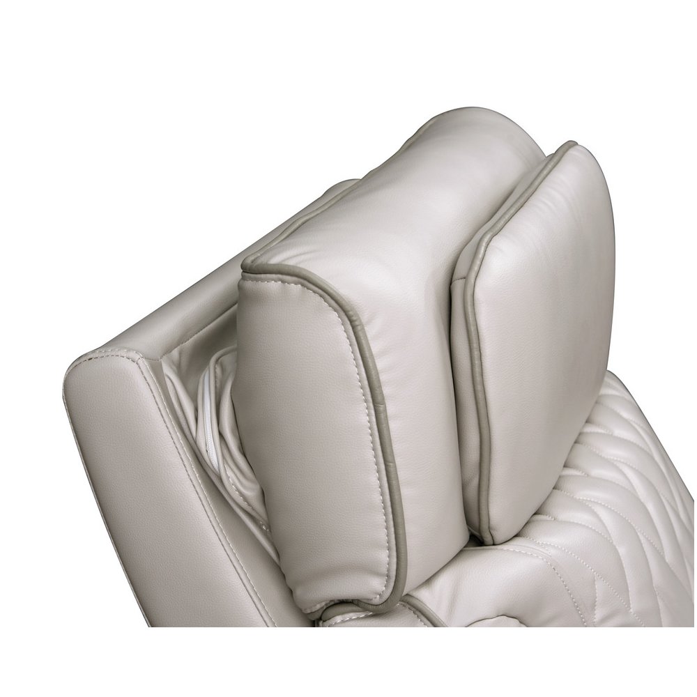 Jazz 37"W Ice Leather Aire Transformer Power Reclining Chair with Power Headrest. Picture 4