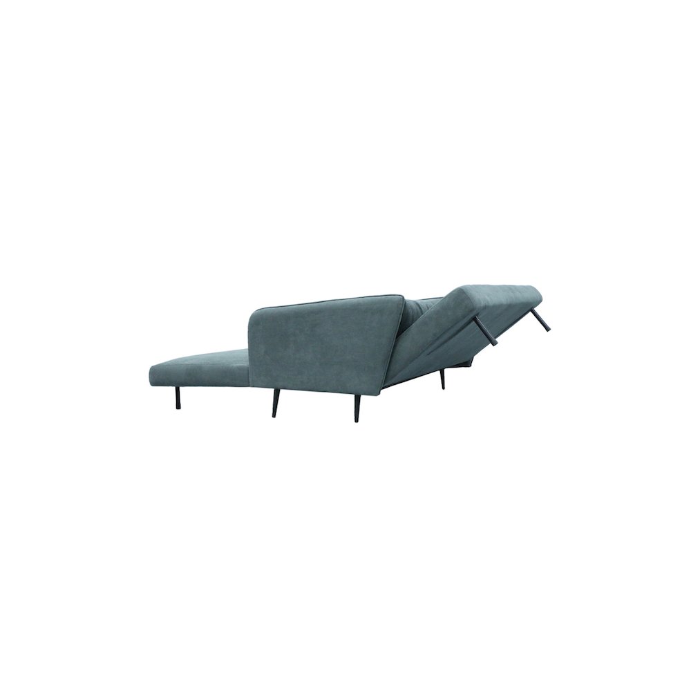 Lawson 61"W Gray Fabric Convertible Loveseat Sleeper with Pillows. Picture 7