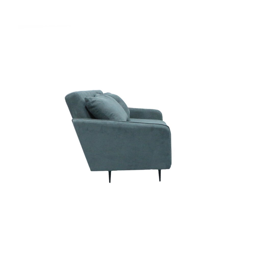 Lawson 61"W Gray Fabric Convertible Loveseat Sleeper with Pillows. Picture 9