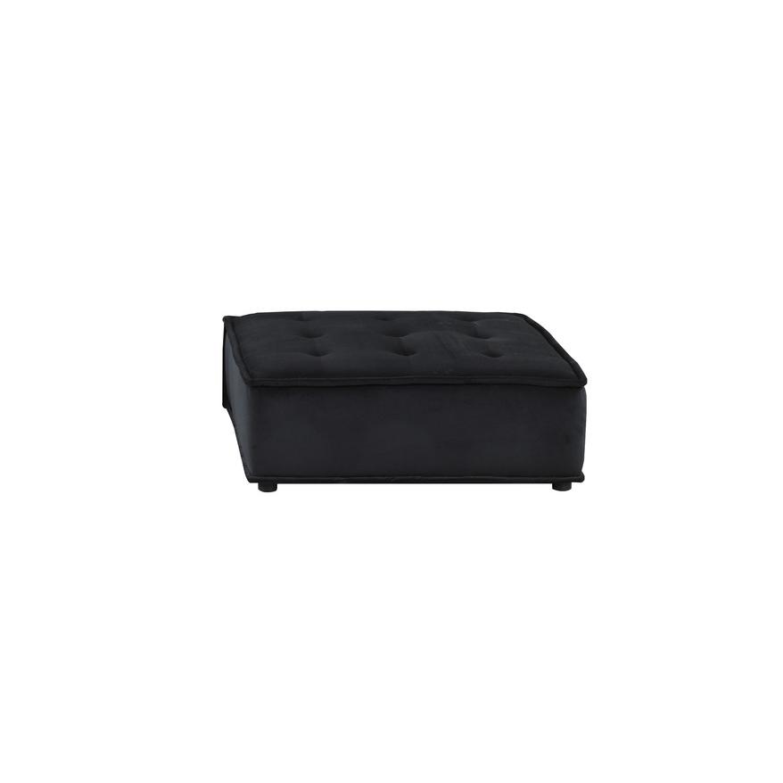 Anna Black Velvet 5 Pc Sofa and Loveseat. Picture 9