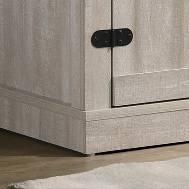 Salma Dusty Gray 58" Wide TV Stand with 2 Open Shelves and 2 Cabinets. Picture 5