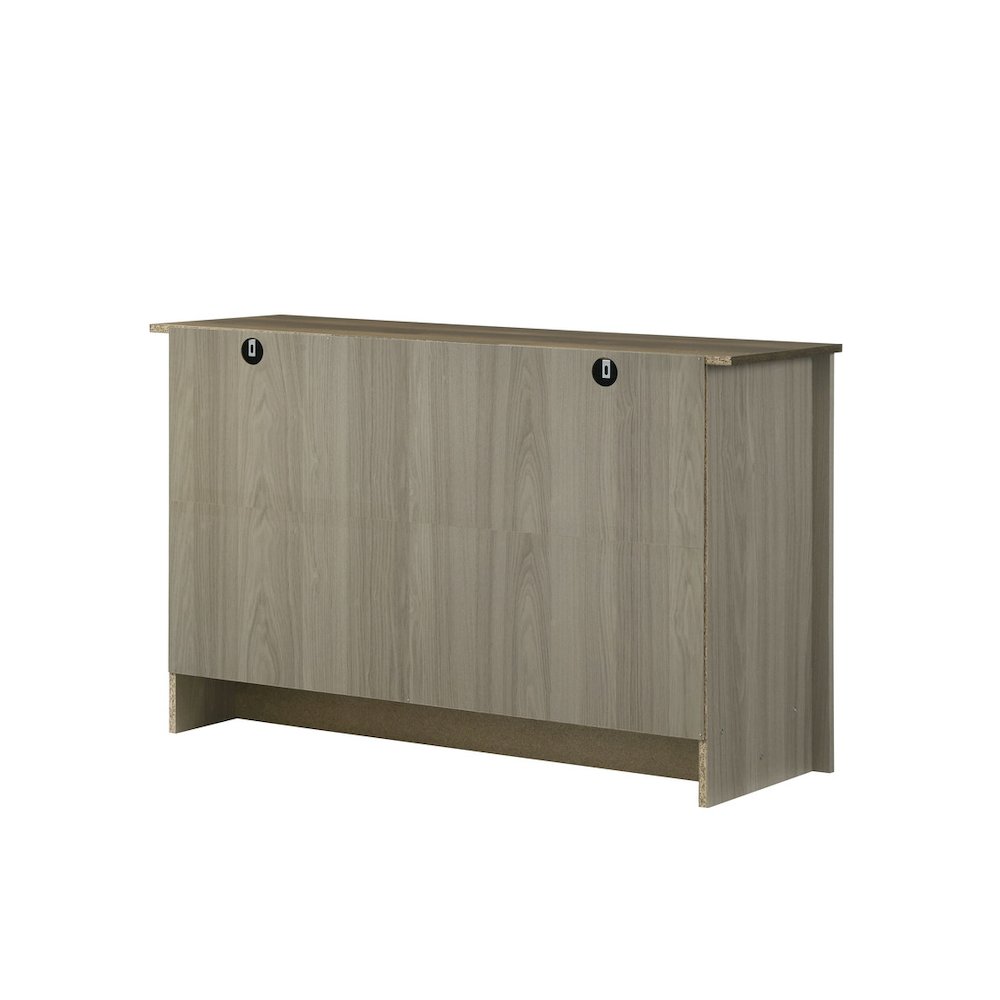 47"W Gray Oak Console Table, Buffet Table, Sideboard with Shelves. Picture 5