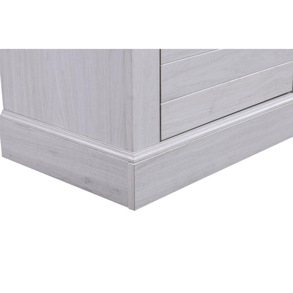 Lucifer 70"W White Walnut Finish TV Stand Console with Fireplace. Picture 11