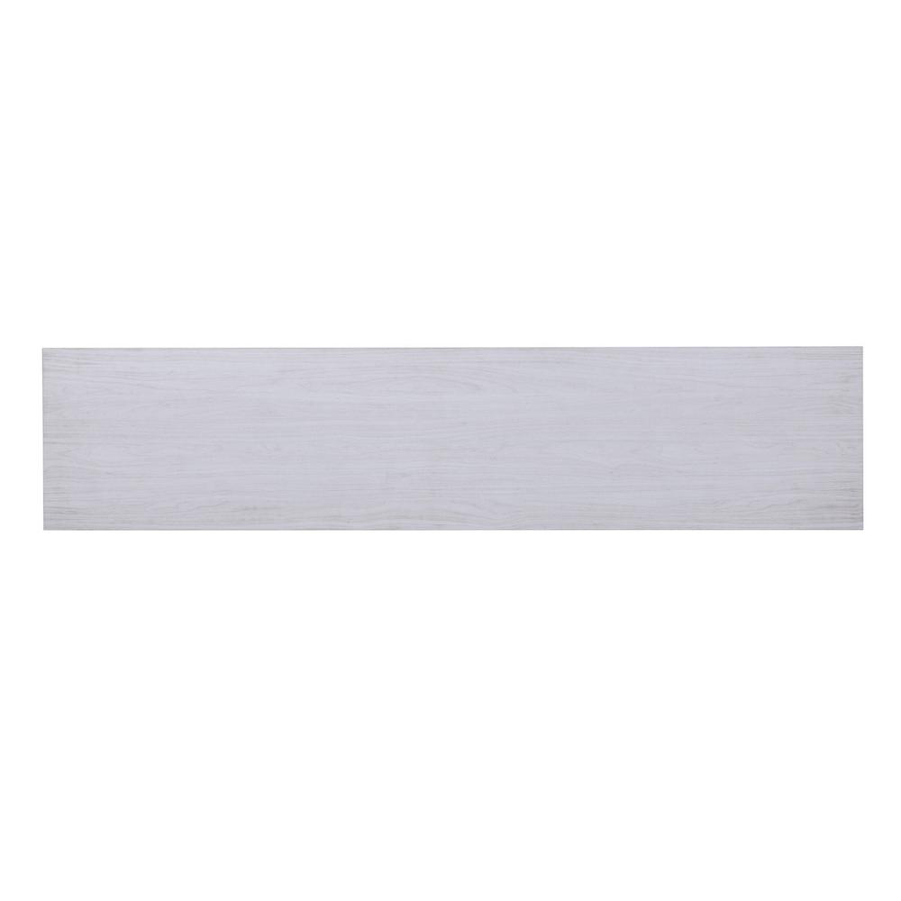 Lucifer 70"W White Walnut Finish TV Stand Console with Fireplace. Picture 7