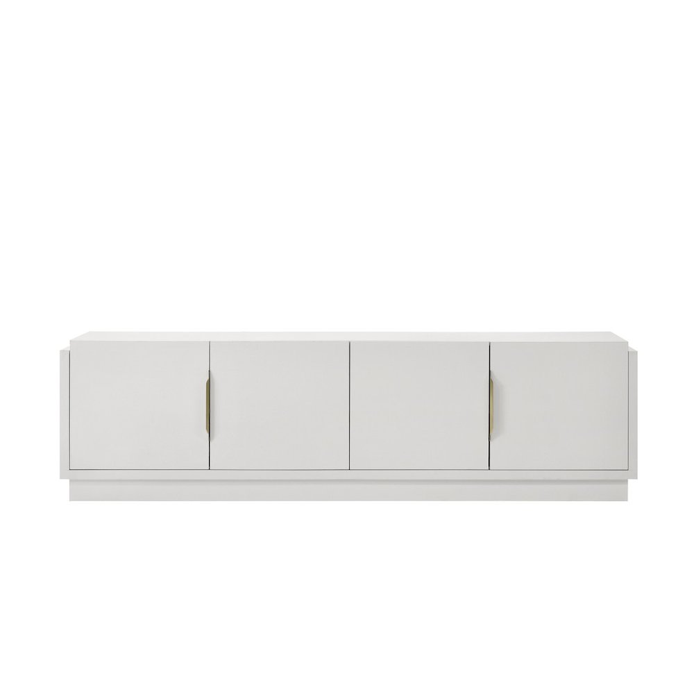Palmer 70"W White 4-Door TV Stand. Picture 2