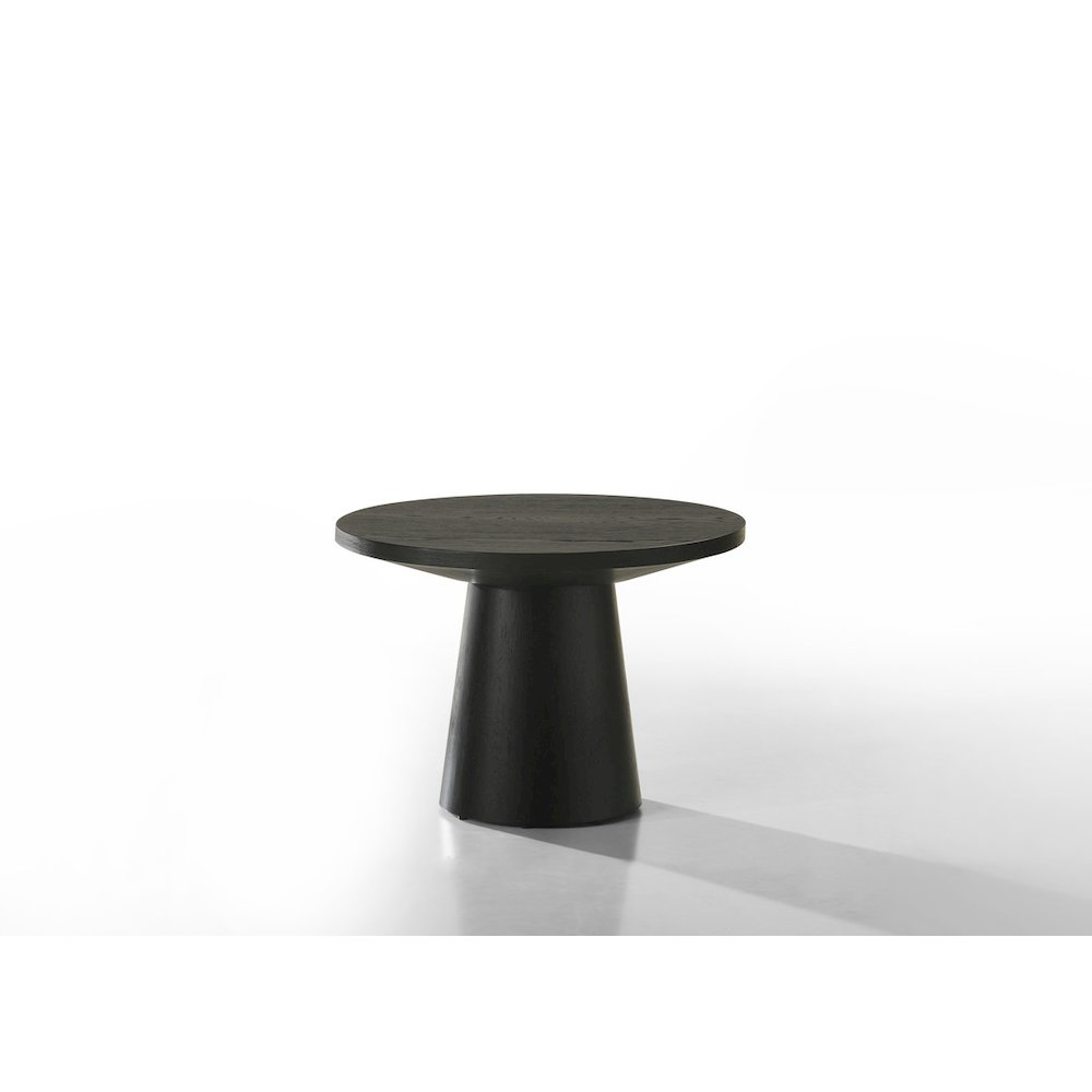 Jasper Ebony Black 22" Round End Table. Picture 1