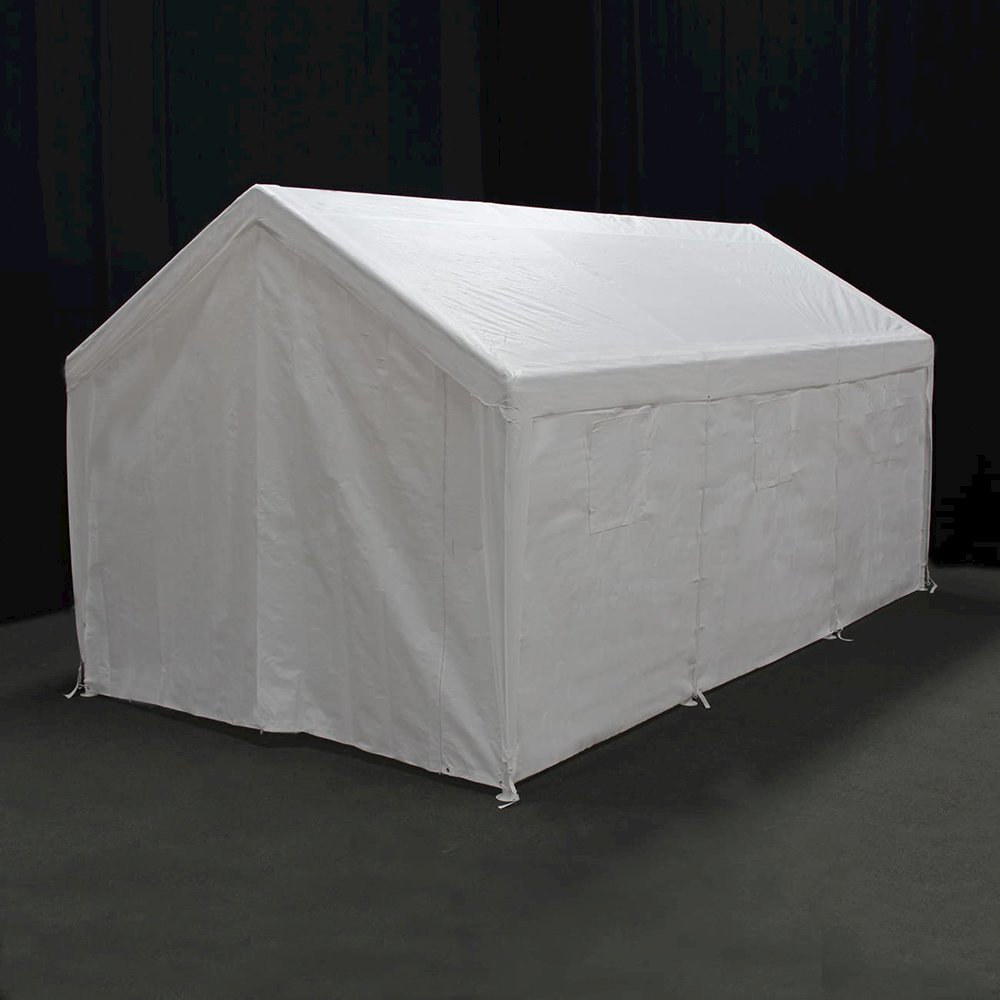 King Canopy Hercules with Enclosure Kit 10-Feet by 20-Feet, 2-Inch Steel Frame. Picture 1