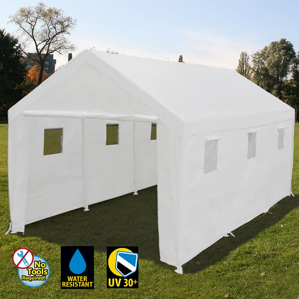 King Canopy Hercules with Enclosure Kit 10-Feet by 20-Feet, 2-Inch Steel Frame. Picture 2