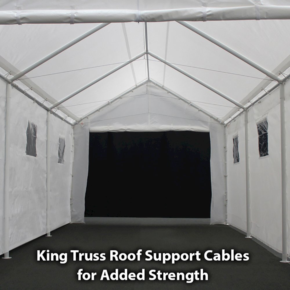 King Canopy Hercules with Enclosure Kit 10-Feet by 20-Feet, 2-Inch Steel Frame. Picture 3