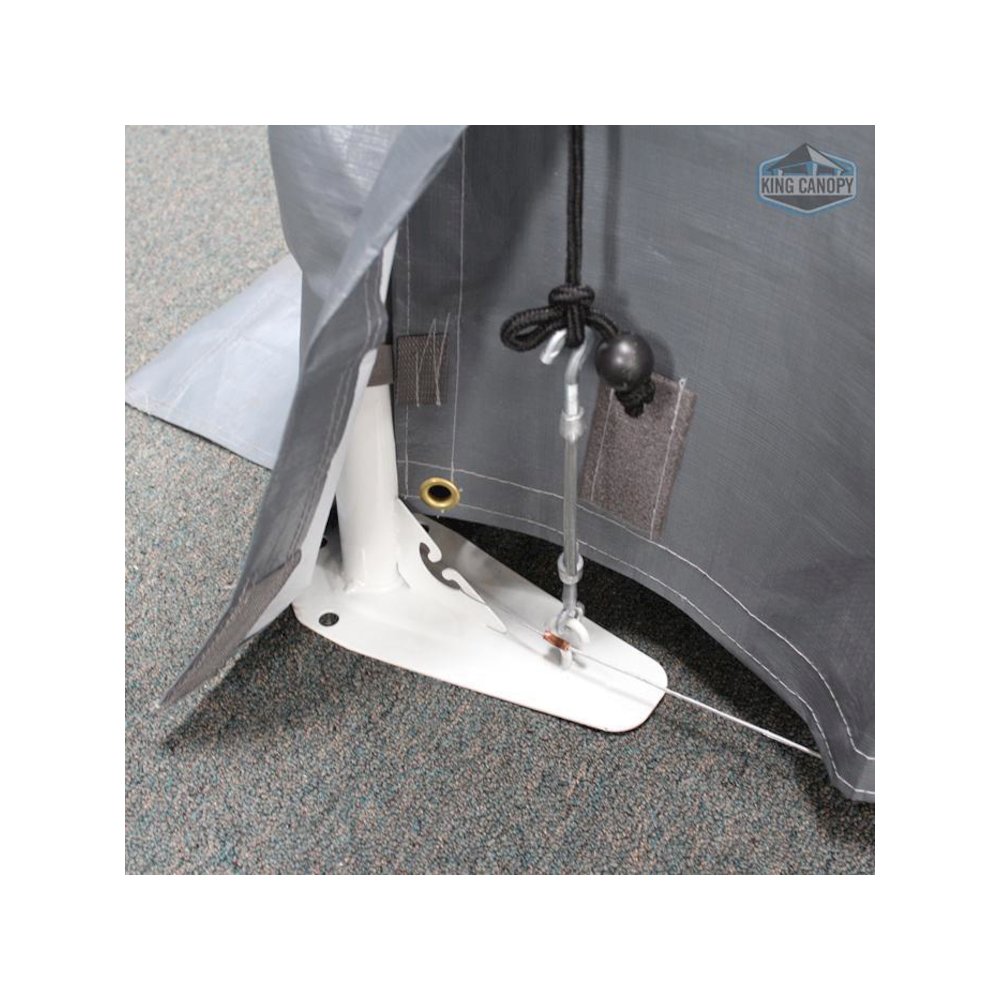 King Canopy Dome Garage Shelter 10-Feet by 20-Feet, 1.5-Inch Steel Frame, Grey. Picture 3