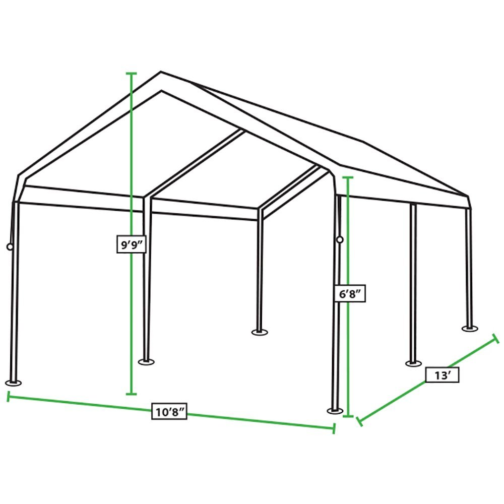 King Canopy Universal Canopy 10-Feet by 13-Feet, 1 3/8-Inch Steel Frame, 6 Leg. Picture 8