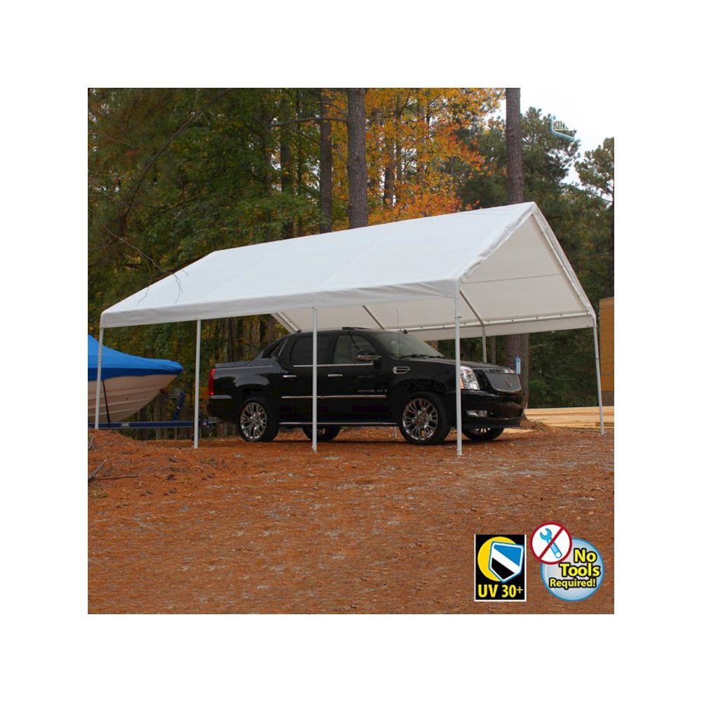 HERCULES 18X20 Canopy w/ WHITE Cover. Picture 1