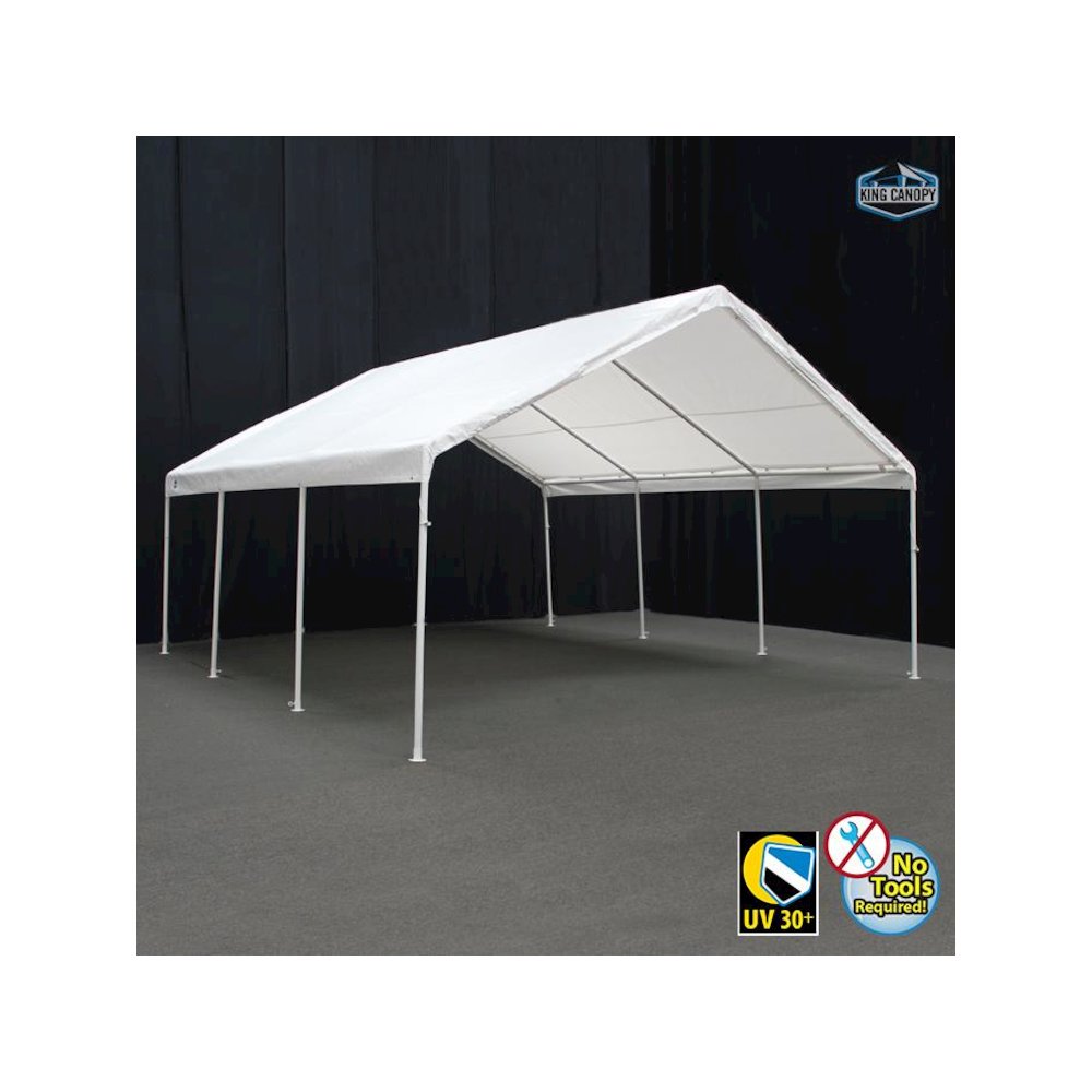 HERCULES 18X20 Canopy w/ WHITE Cover. Picture 2