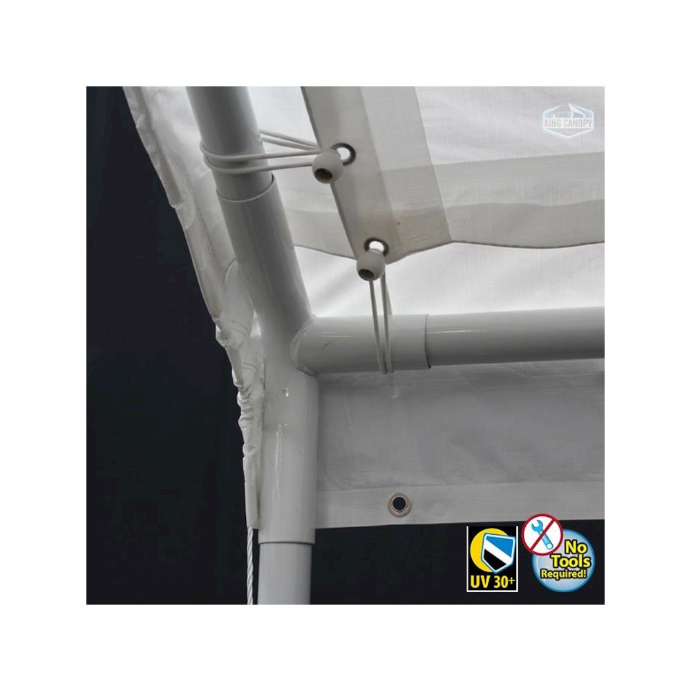 HERCULES 18X20 Canopy w/ WHITE Cover. Picture 3