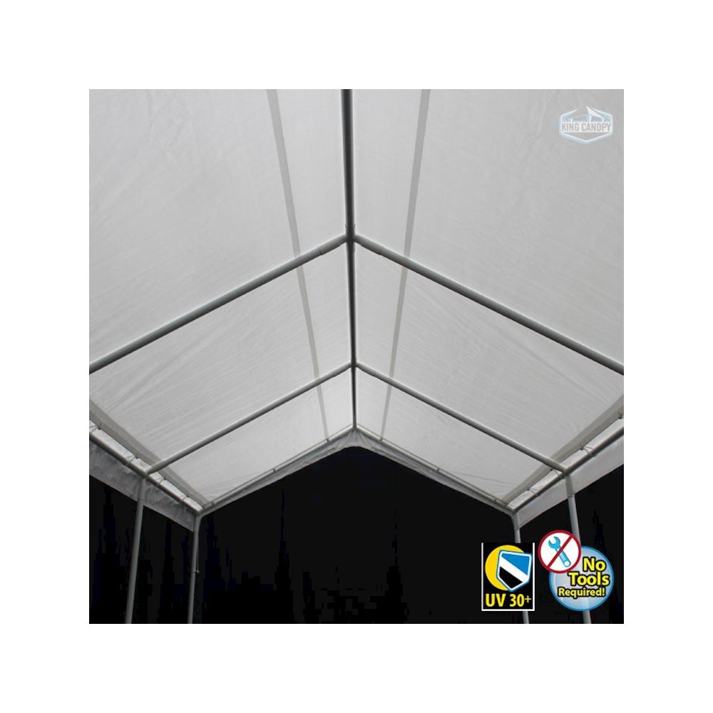 HERCULES 18X20 Canopy w/ WHITE Cover. Picture 4