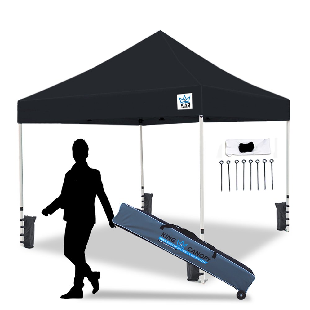 10-Feet Commerical Instant Pop up Canopy with Weight Bags, Guy Ropes and Stakes. Picture 10