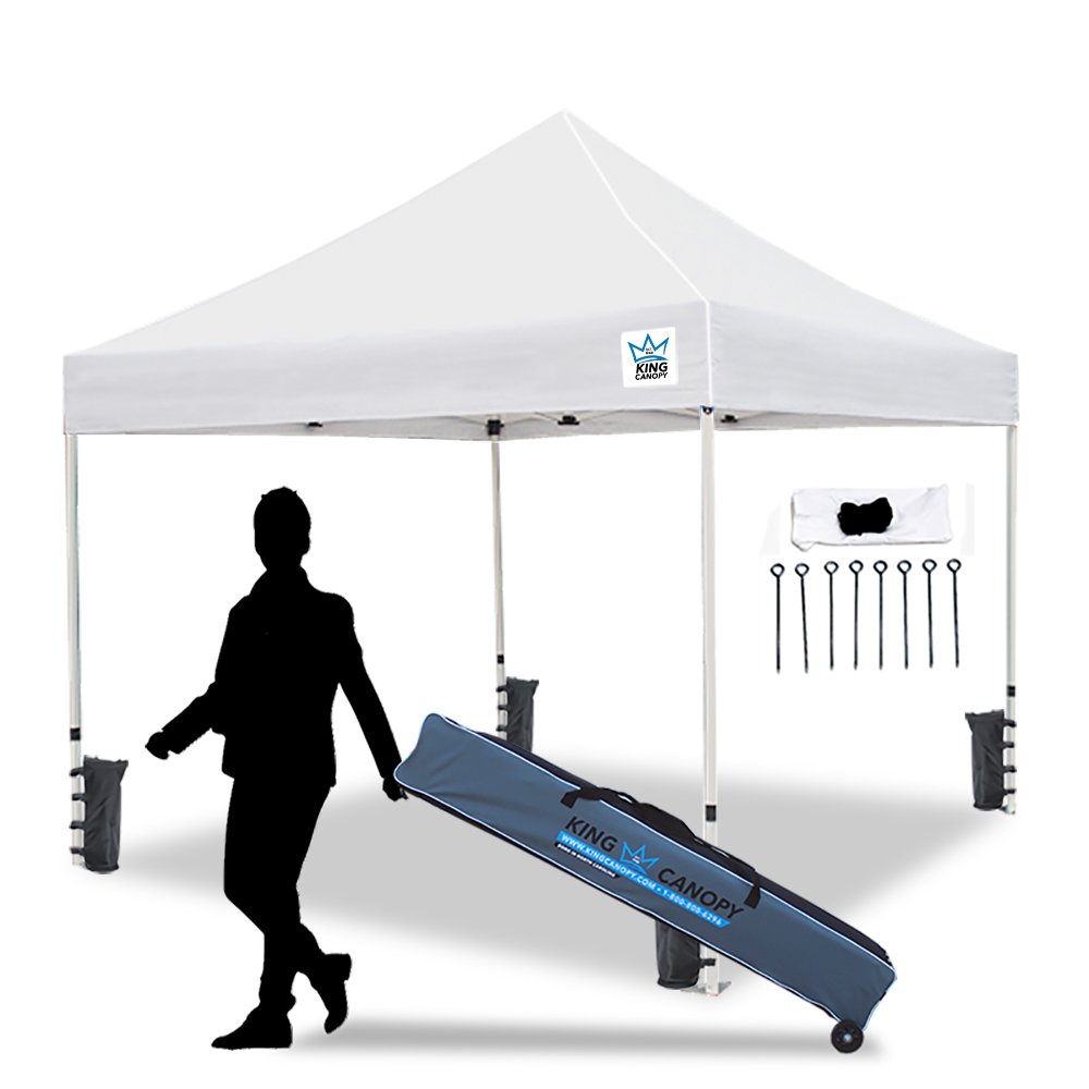 10-Feet Commerical Instant Pop up Canopy with Weight Bags, Guy Ropes and Stakes. Picture 10