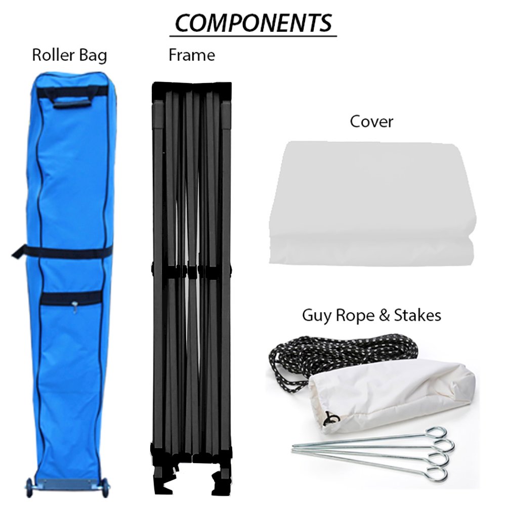 King Canopy Athena 10x20 ft Instant Pop up Canopy, 1 1/2 Inch Leg, White Cover. Picture 3