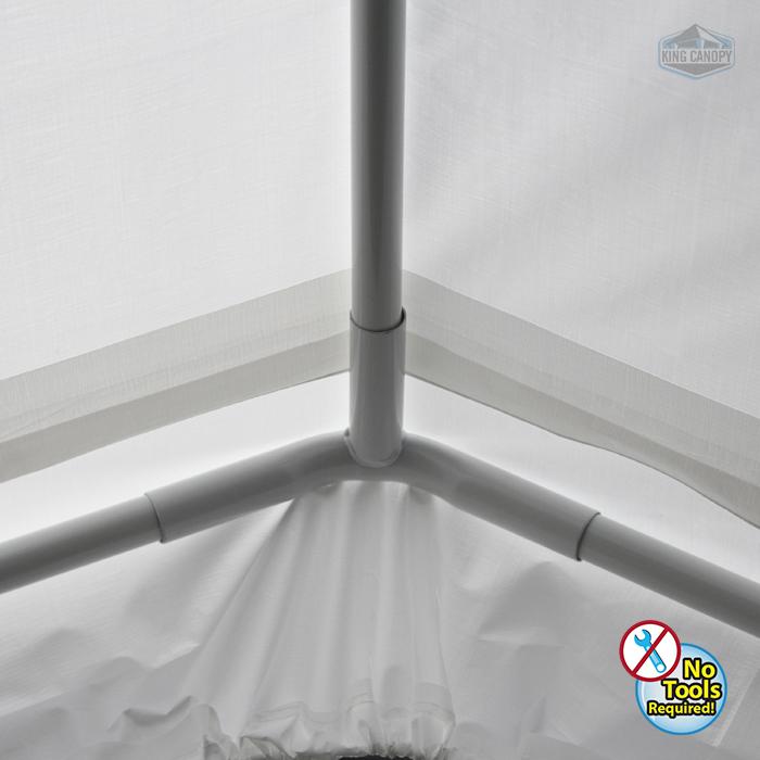 Universal 10 Leg 10X27 Canopy w/ WHITE Cover. Picture 4