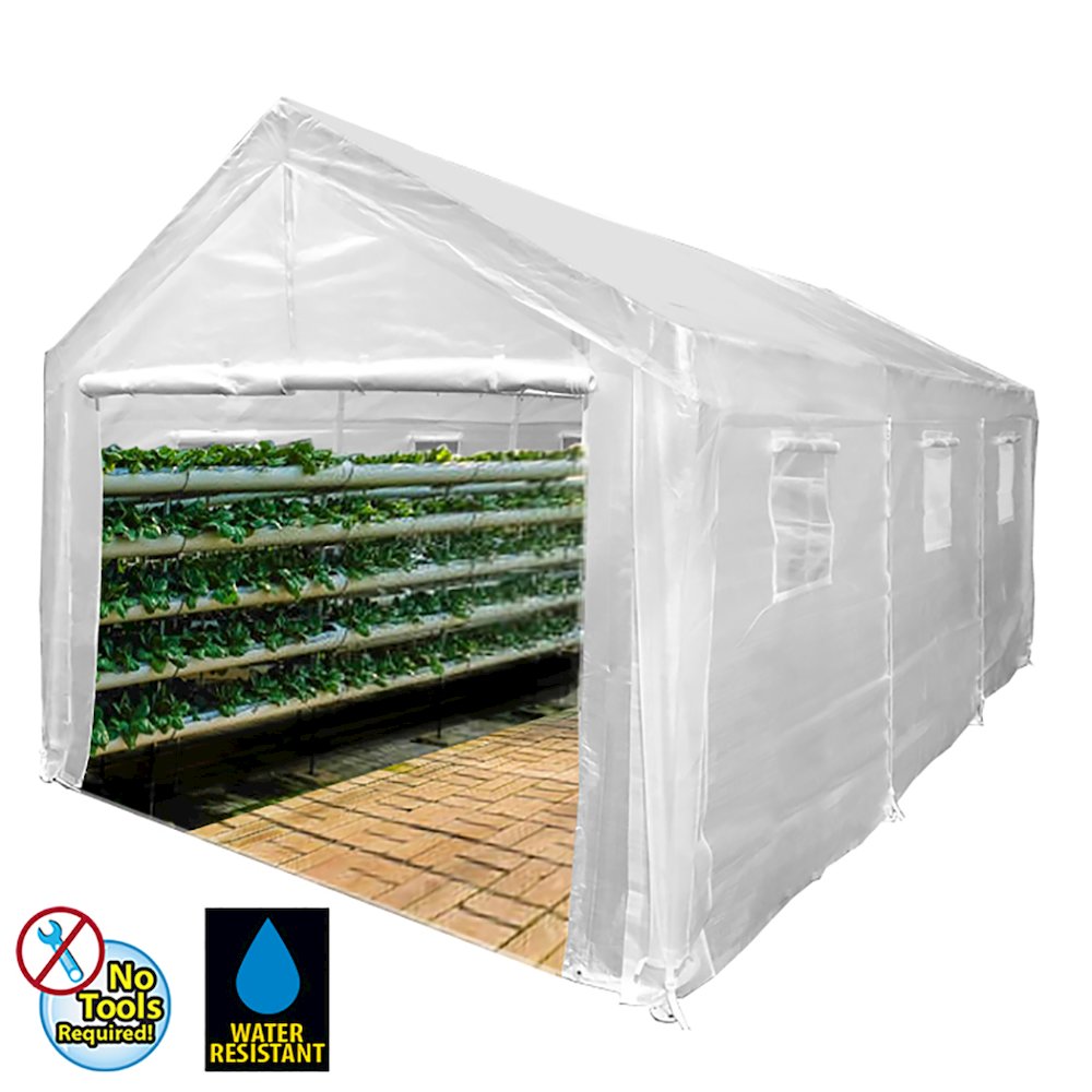 King Canopy Universal Greenhouse Canopy 10-Feet by 20-Feet. Picture 1