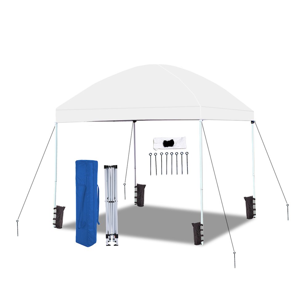 8-Feet by 8-Feet Instant Pop up Canopy with Weight Bags,Guy Ropes and Stakes. Picture 4