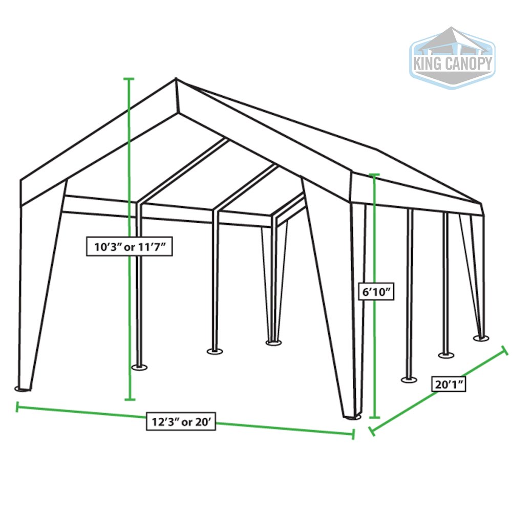 12 ft x 20 ft/20 ft x 20 ft Expandable Canopy. Picture 13