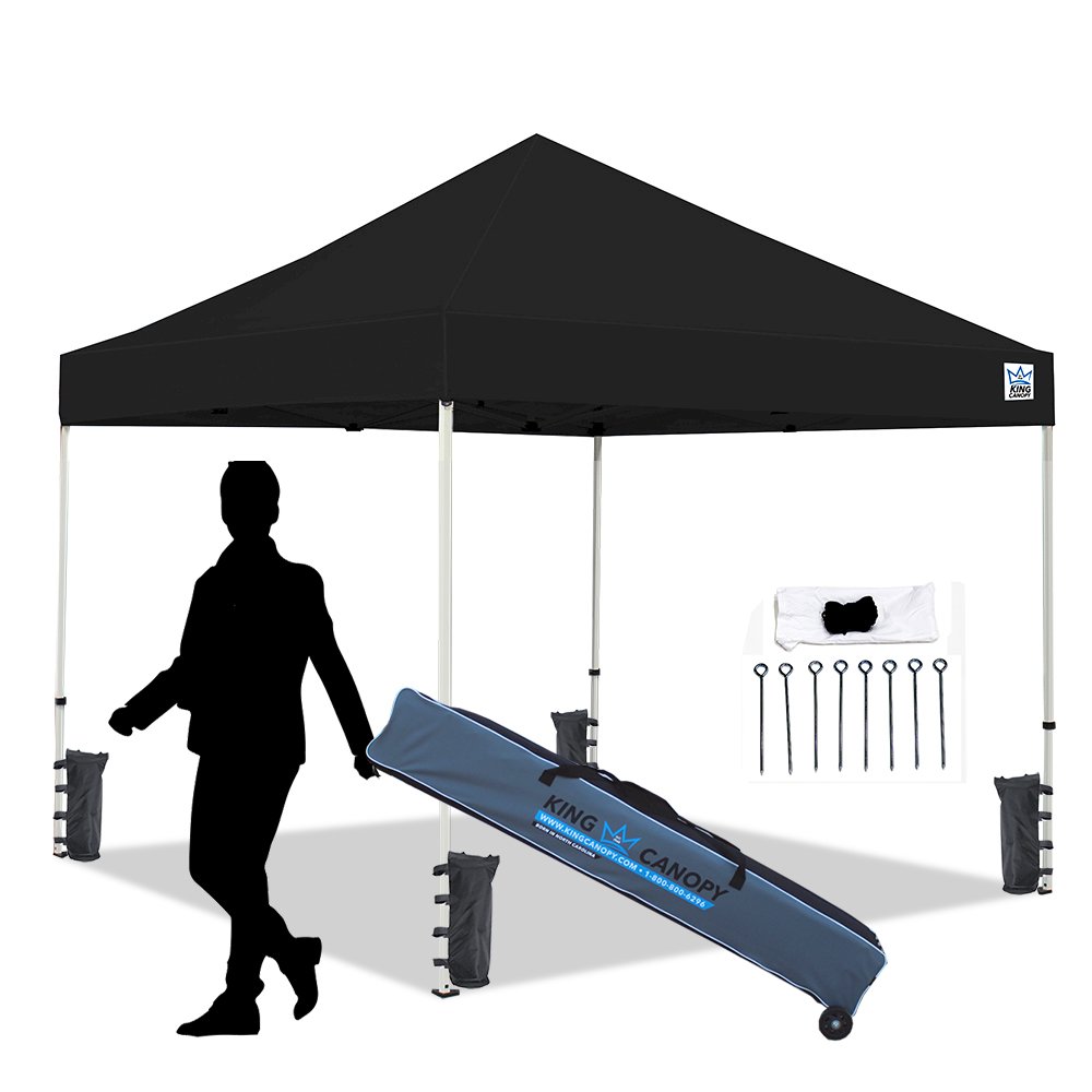 10-Feet Instant Pop up Canopy with Weight Bags,Guy Ropes and Stakes. Picture 7