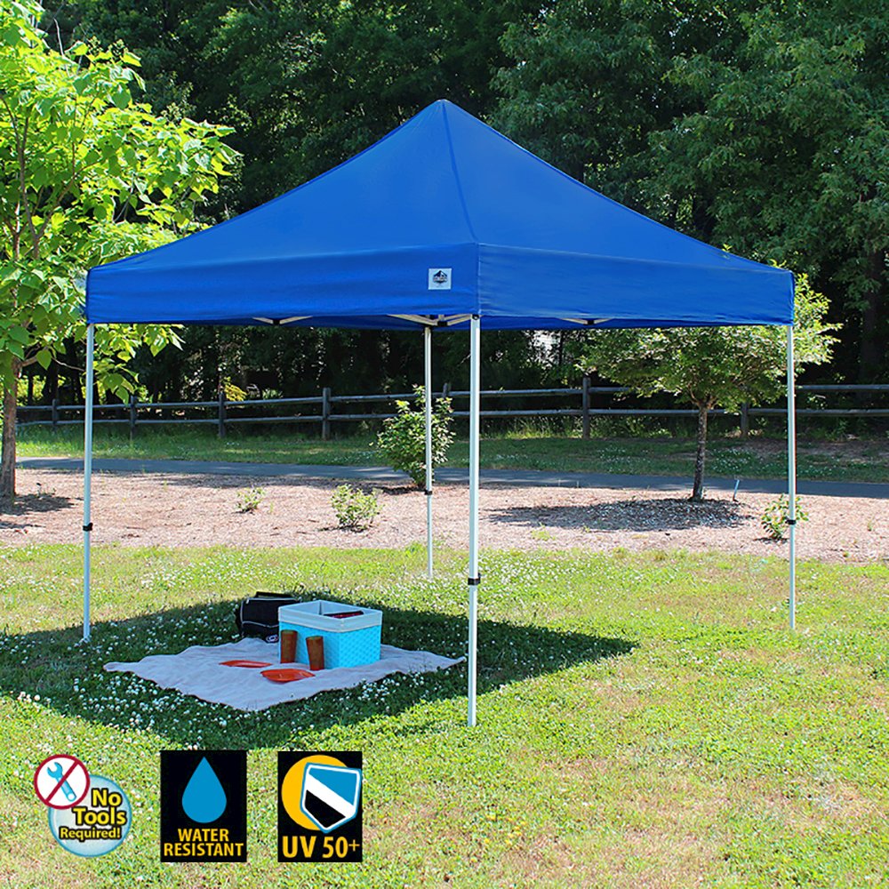 10-Feet Instant Pop up Canopy with Weight Bags, Guy Ropes and Stakes. Picture 7