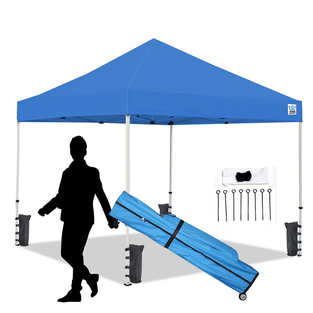 10-Feet Instant Pop up Canopy with Weight Bags, Guy Ropes and Stakes. Picture 8