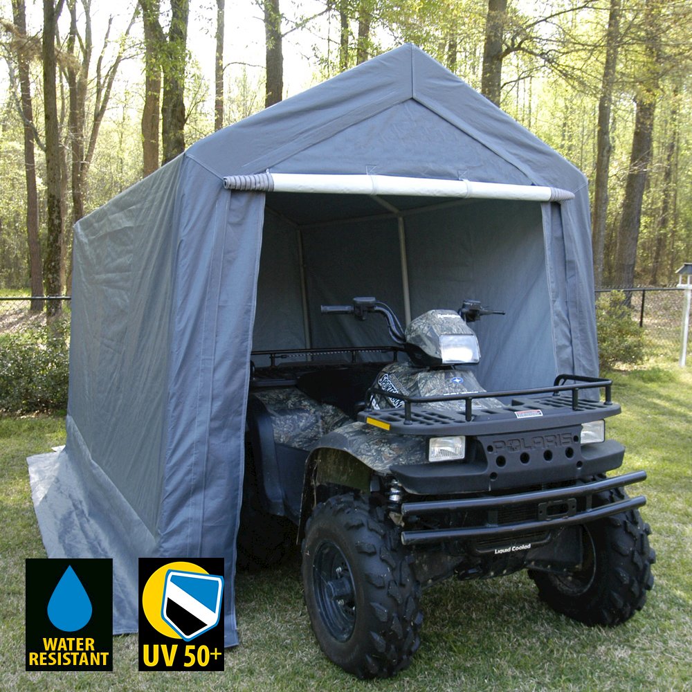 King Canopy Storage Shed 7-Feet by 12-Feet, 1.5-Inch Steel Frame. Picture 7